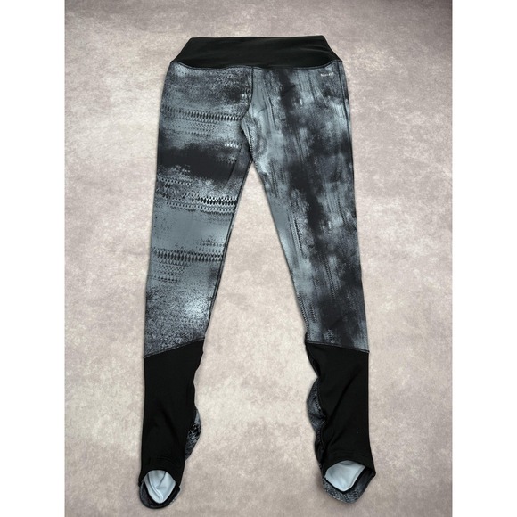 Nike Dri-FIT Leggings Womens XL Black Gray Print Stretch Yoga Pants Athletic - Picture 7 of 16